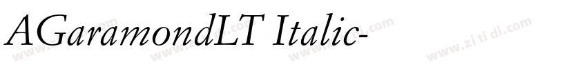 AGaramondLT Italic字体转换